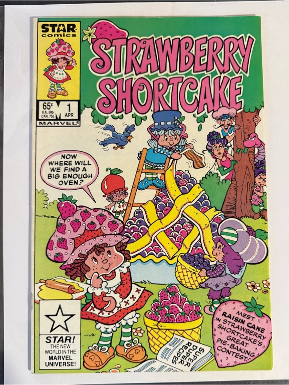 Marvel Comics Copper Age Vintage Comic Book Strawberry Shortcake #1, 1985